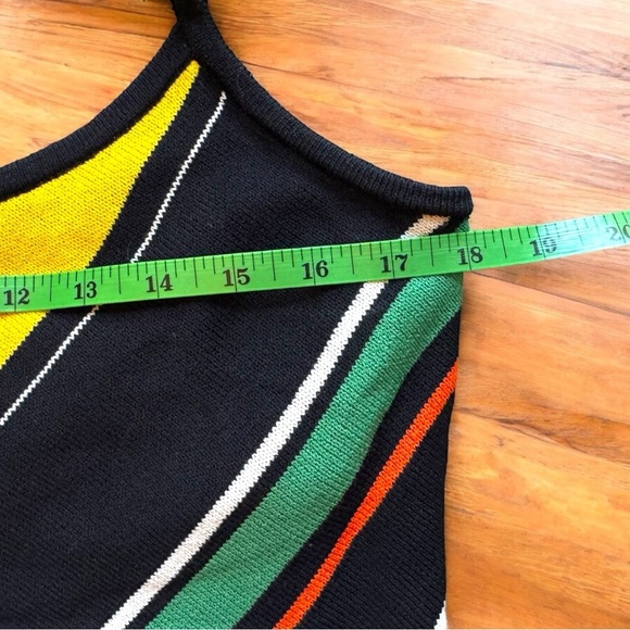 ST. JOHN Knit Striped Camisole Top – Size L - Wool Blend Top - Picture 7 of 12